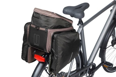 Torba na bagażnik BASIL MOVE TRUNK BAG, MIK z adapterem do mocowania (ready to go), 10-26L, Wodoodporna, Brown (NEW 2025)