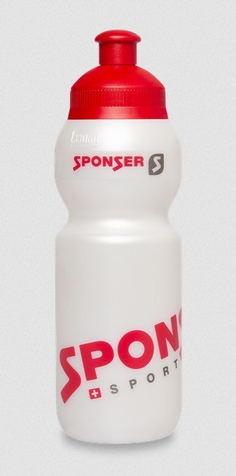 Bidon SPONSER NET pearl white / red 330 ml (NEW 2025) Bidon SPONSER NET pearl white / red 330 ml (NEW 2025)