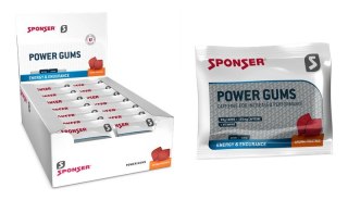 Gumy energetyczne SPONSER POWER GUMS mix owoców (pudełko 20 saszetek x 75g) (NEW)