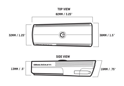 Lampka przednia BLACKBURN DAYBLAZER 550 FRONT USB-C, 550 lumenów czarna (NEW)