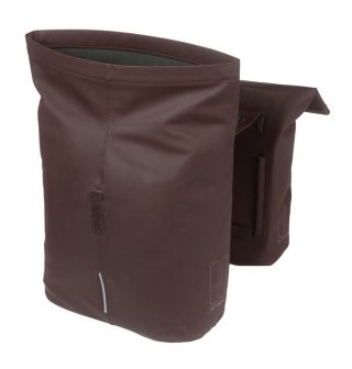 Sakwa miejska podwójna BASIL CITY DOUBLE PANNIER BAG MIK 28-32L, MIK System (ready to go), roasted brown (NEW 2025)