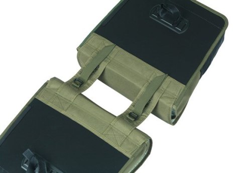 Sakwa miejska podwójna BASIL GO DOUBLE BAG 32L, Universal Bridge System, dark green (NEW 2025)