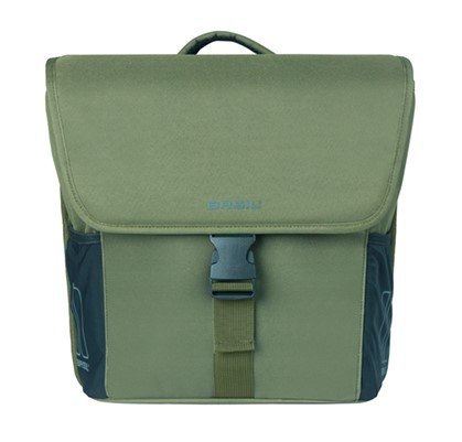 Sakwy BASIL GO DOUBLE BAG, MIK z adapterem do mocowania (ready to go), 32L, Dark Green (NEW 2025)