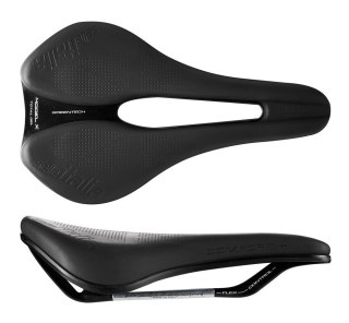 Siodło SELLE ITALIA MODEL X COMFORT + SUPERFLOW L (id match L3), FeC Alloy Rail, 415g, Czarne (NEW 2025)