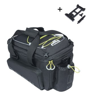 Torba na bagażnik BASIL MILES TARPAULIN TRUNKBAG XL PRO MIK 9-36L, MIK System (ready to go), 100% wodoodporna black lime (NEW 20