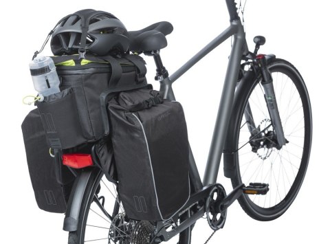 Torba na bagażnik BASIL MILES TARPAULIN TRUNKBAG XL PRO MIK 9-36L, MIK System (ready to go), 100% wodoodporna black lime (NEW 20