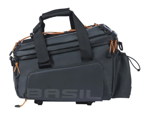 Torba na bagażnik BASIL MILES TARPAULIN TRUNKBAG XL PRO MIK 9-36L, MIK System (ready to go), 100% wodoodporna black orange (NEW) Torba na bagażnik BASIL MILES TARPAULIN TRUNKBAG XL PRO MIK 9-36L, MIK System (ready to go), 100% wodoodporna black orange (NEW)