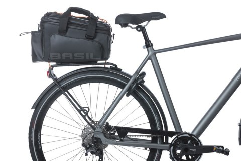Torba na bagażnik BASIL MILES TARPAULIN TRUNKBAG XL PRO MIK 9-36L, MIK System (ready to go), 100% wodoodporna black orange (NEW) Torba na bagażnik BASIL MILES TARPAULIN TRUNKBAG XL PRO MIK 9-36L, MIK System (ready to go), 100% wodoodporna black orange (NEW)