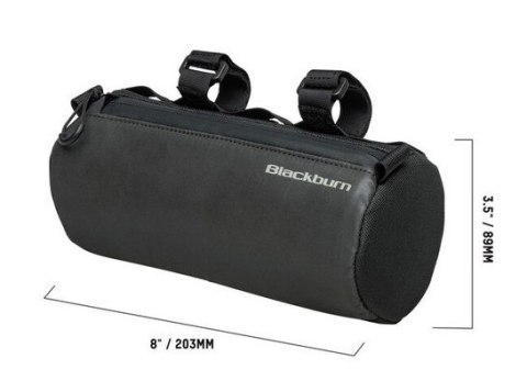 Torba na kierownicę BLACKBURN GRID HANDLEBAR BAG black, wodoodporna, odblaskowa, 1,2L (NEW 2025)