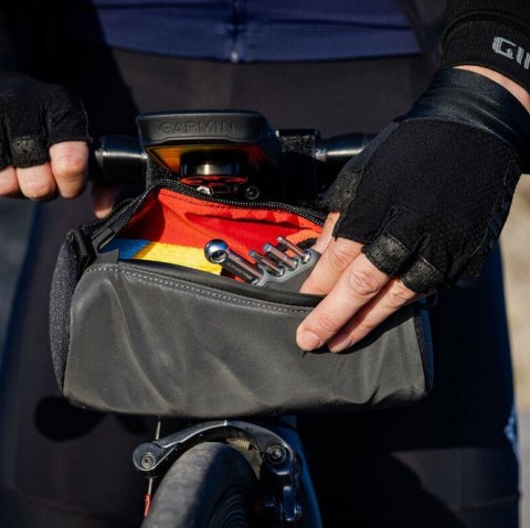 Torba na kierownicę BLACKBURN GRID HANDLEBAR BAG black, wodoodporna, odblaskowa, 1,2L (NEW 2025)