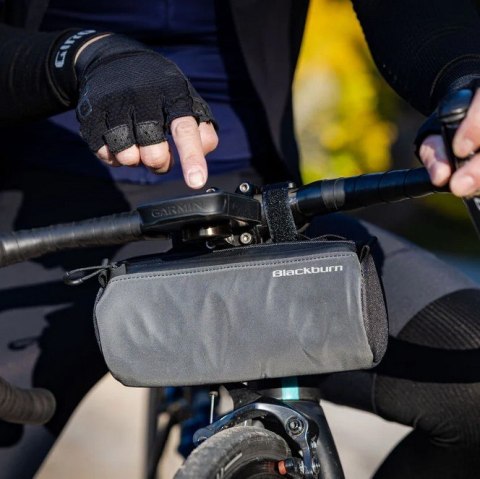 Torba na kierownicę BLACKBURN GRID HANDLEBAR BAG black, wodoodporna, odblaskowa, 1,2L (NEW 2025)
