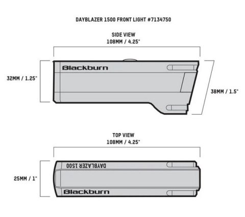 Lampka przednia BLACKBURN DAYBLAZER 1500 lumenów (NEW 2025)