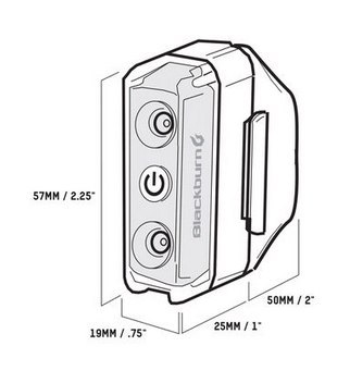 Lampka tylna BLACKBURN DAYBLAZER 65 REAR, 65 lumenów USB czarna (NEW 2025)