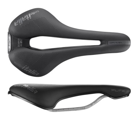 Siodło SELLE ITALIA FLITE BOOST GRAVEL TI316 SUPERFLOW L (id match L3), 232g, Czarne (NEW 2025)