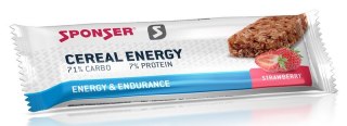 Baton energetyczny SPONSER CEREAL ENERGY BAR truskawkowy (pudełko 20szt x 40g) (NEW).