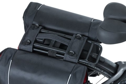 Sakwa miejska podwójna BASIL SPORT DESIGN DOUBLE PANNIER BAG MIK 32L, MIK System (ready to go), czarna (DWZ)