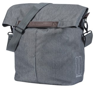 Sakwa miejska pojedyncza BASIL CITY SHOPPER 14-16L, Hook On System, grey melee (NEW)