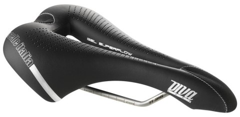 Siodło SELLE ITALIA DIVA GEL TI316 SUPERFLOW L (id match L3), TI 316 Rail, Fibra-Tek, Light Gel, 285g (NEW)