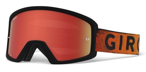 Gogle GIRO BLOK MTB black red hypnotic (Szyba Czerwona Lustrzana AMBER SCARLET + Szyba Przeźroczysta 99% S0) (DWZ) (WYPRZEDAŻ -5