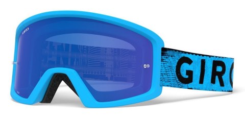 Gogle GIRO BLOK MTB blue hypnotic (Szyba Niebieska Lustrzana COBALT BLUE S3 0,8-18% + Szyba Przeźroczysta S0 99%) (DWZ) (WYPRZED