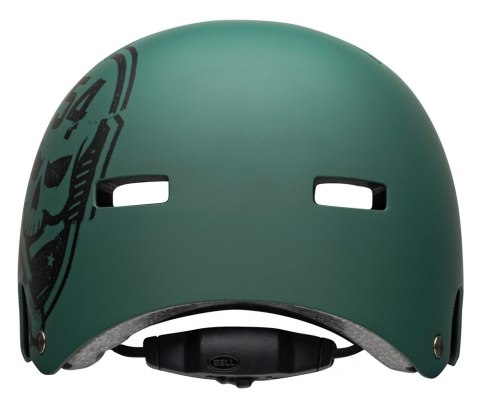 Kask bmx BELL LOCAL mate green black skull roz. L (59-61.5 cm)