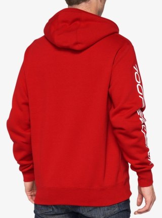 Bluza męska 100% SYNDICATE Hooded Zip Sweatshirt Chili Pepper roz. XL (WYPRZEDAŻ -50%)