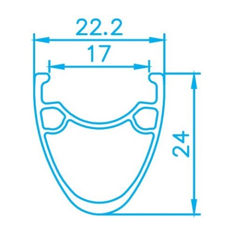 Koła szosowe ALEXRIMS CXD6, H. tarczowy IS, Sztywna oś 12X100/R12X142, Stożek 24mm, 700C 622-19, TRS, Aluminium , Waga 1881g (NE