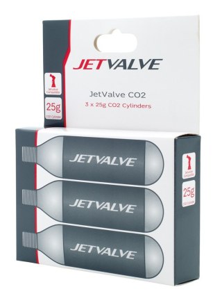 Nabój gazowy WELDTITE Jetvalve 3 x CO2 Cylinders (25g), Zestaw 3szt.