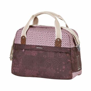 Sakwa miejska pojedyncza BASIL BOHEME CARRY ALL BAG 18L Hook On System, wodoodporna fig red (NEW)