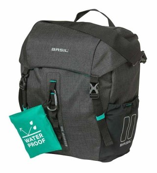 Sakwa pojedyncza BASIL DISCOVERY 365D SINGLE PANNIER BAG M 9L, Hook On System, wodoodporna black melee (NEW)