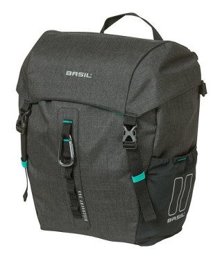 Sakwa pojedyncza BASIL DISCOVERY 365D SINGLE PANNIER BAG M 9L, Hook On System, wodoodporna black melee (NEW)